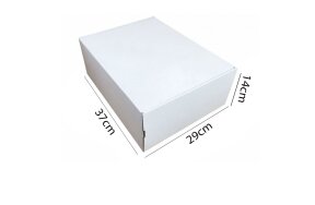 SHIPPING BOX WHITE 37x29x14cm SET/10